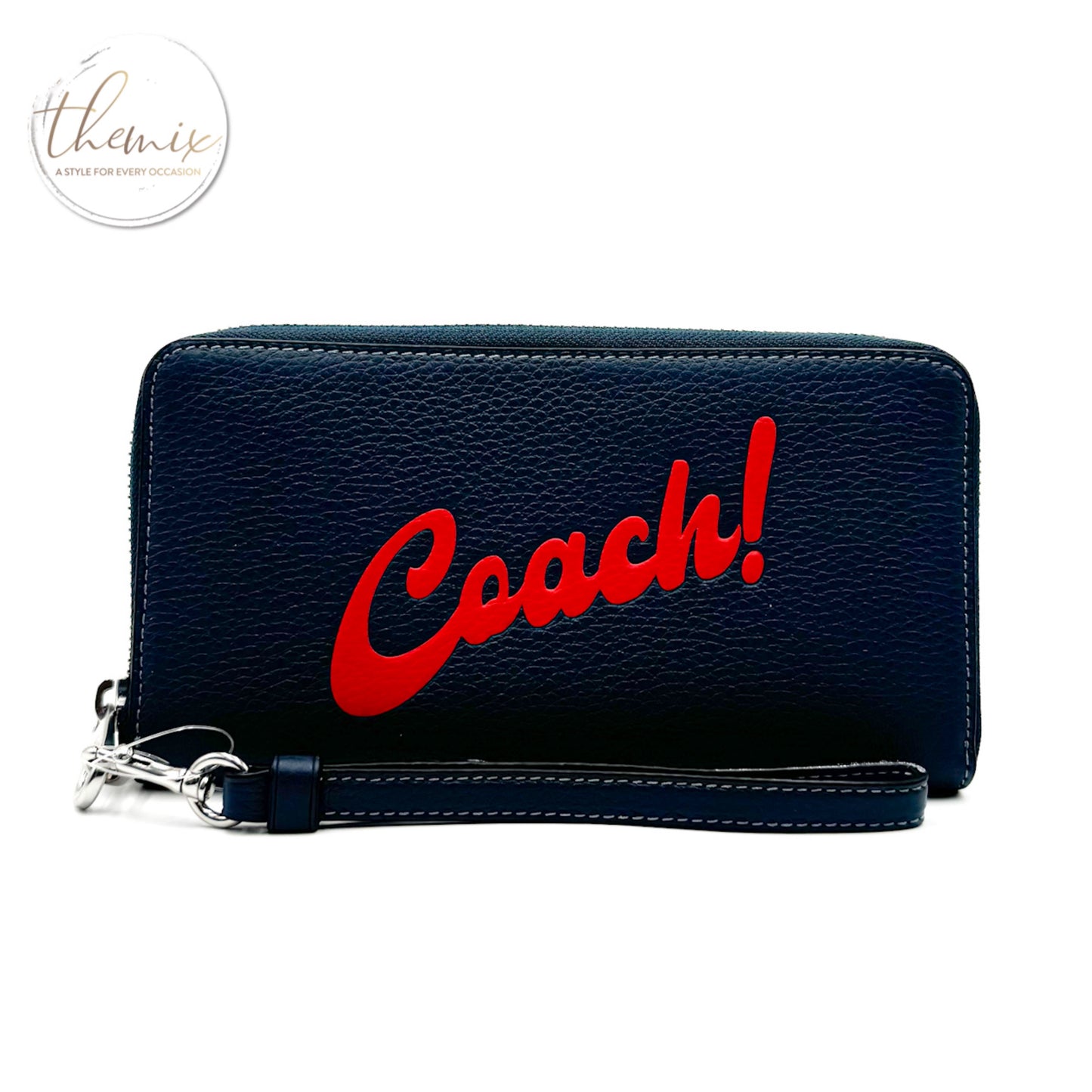 COACH Long Zip Around Wallet With Coach Graphic