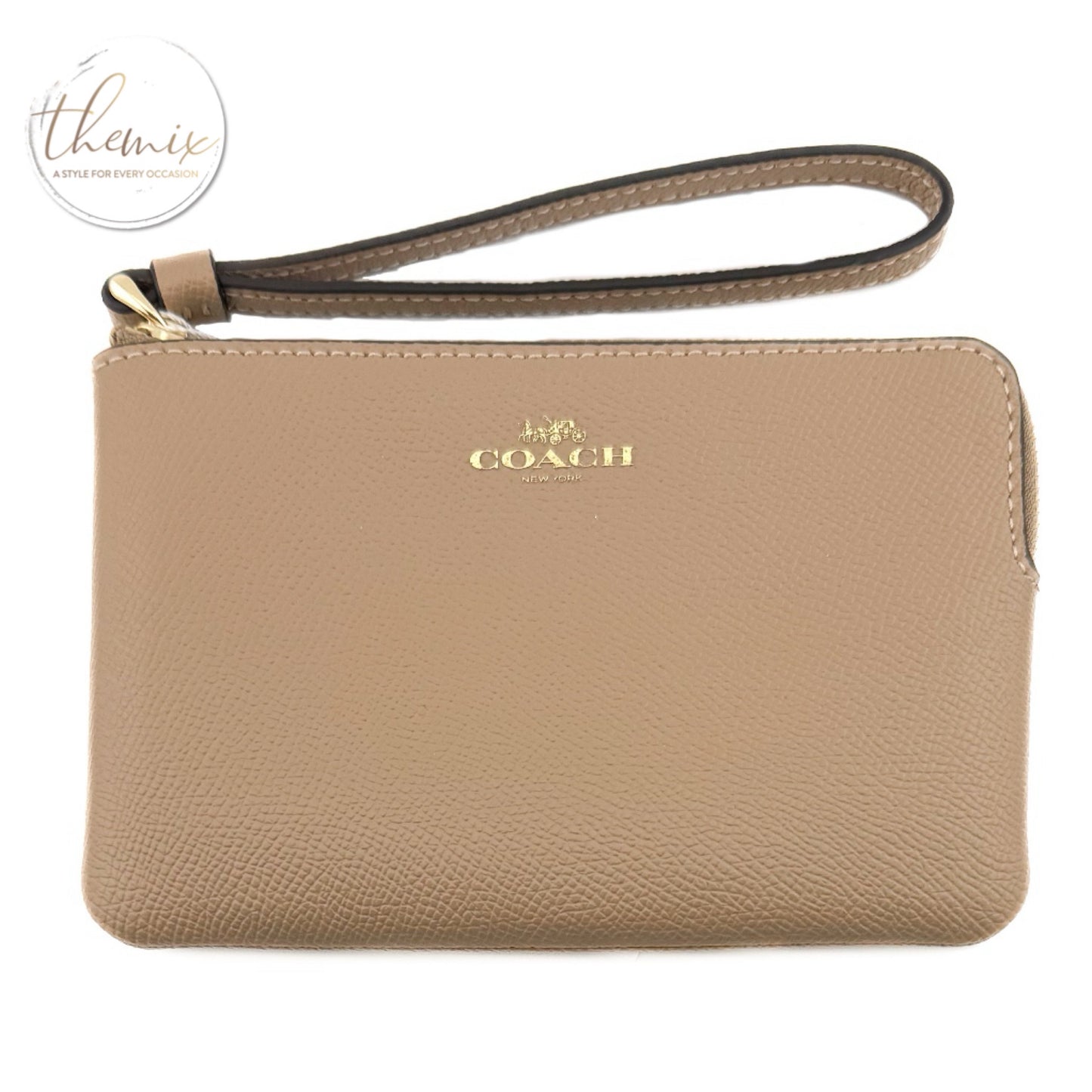 COACH Corner Zip Wristlet