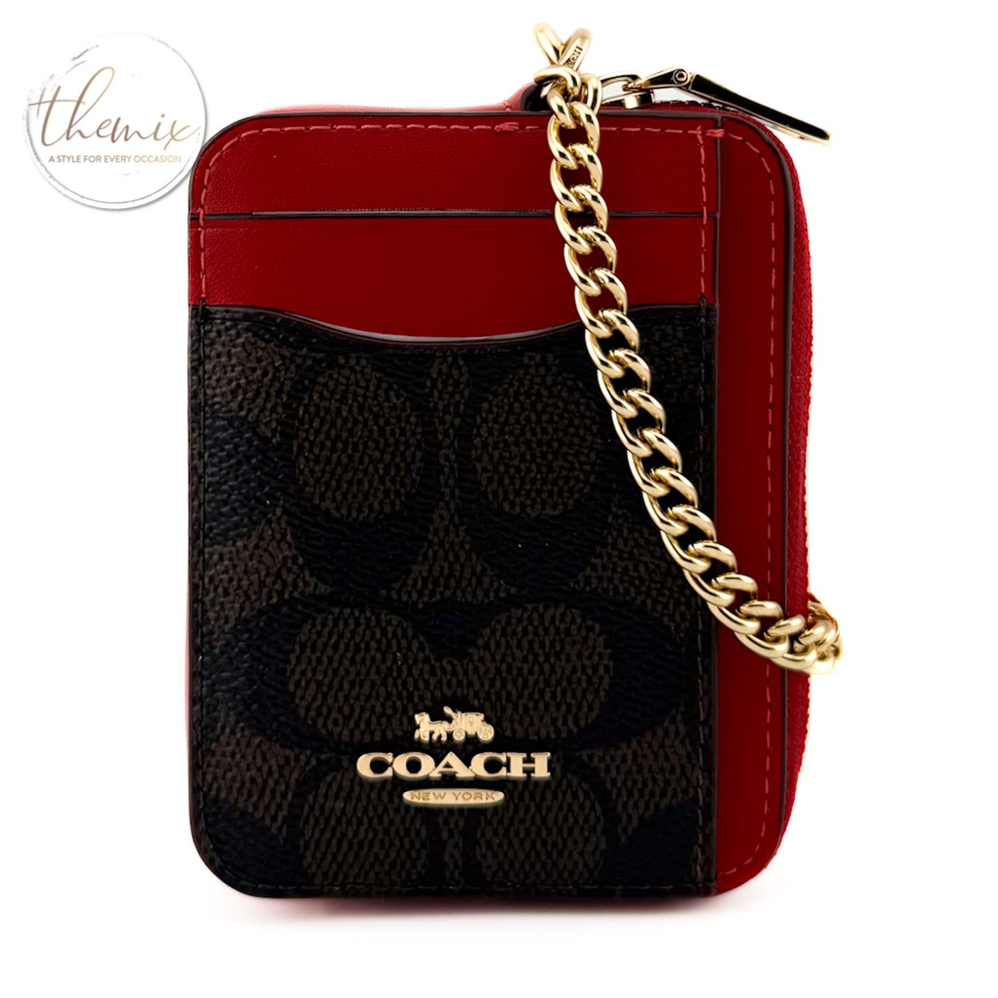 COACH RFB Zip Card Case