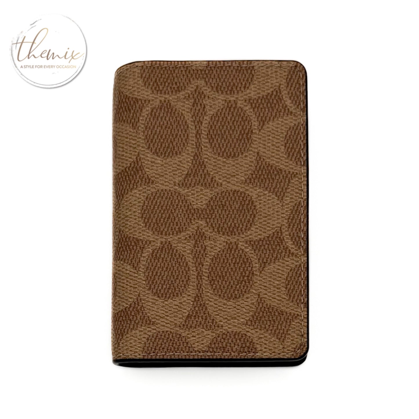 COACH Men’s ID Bifold Slim Card Case In Signature Canvas