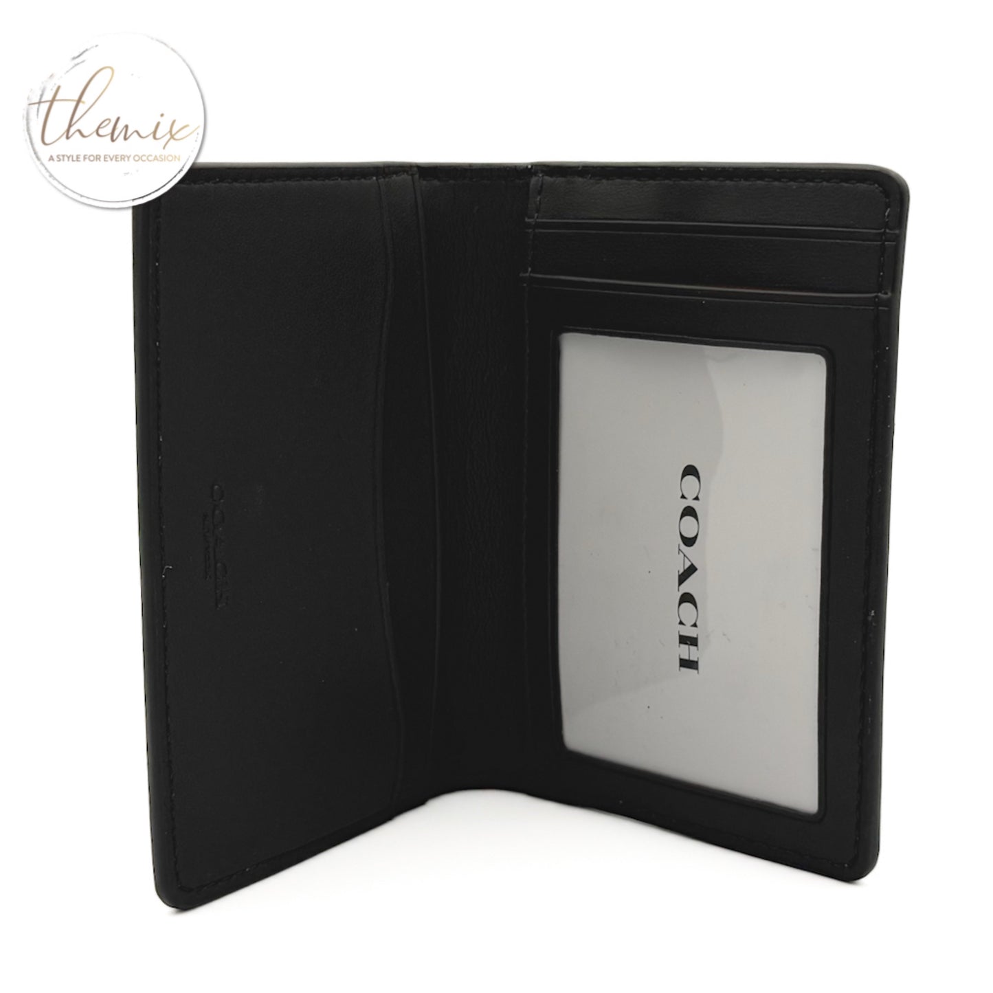 COACH Men’s ID Bifold Slim Card Case In Signature Canvas