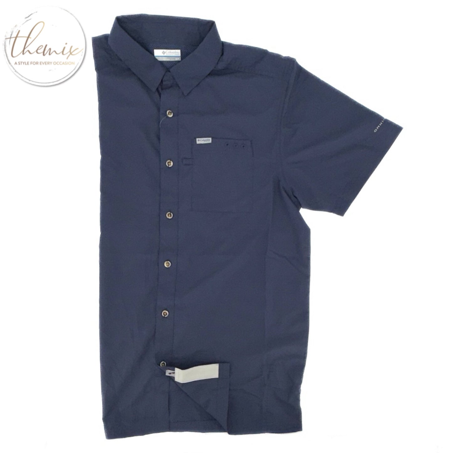 Columbia Male Bluefin Winds Camp SS Shirt