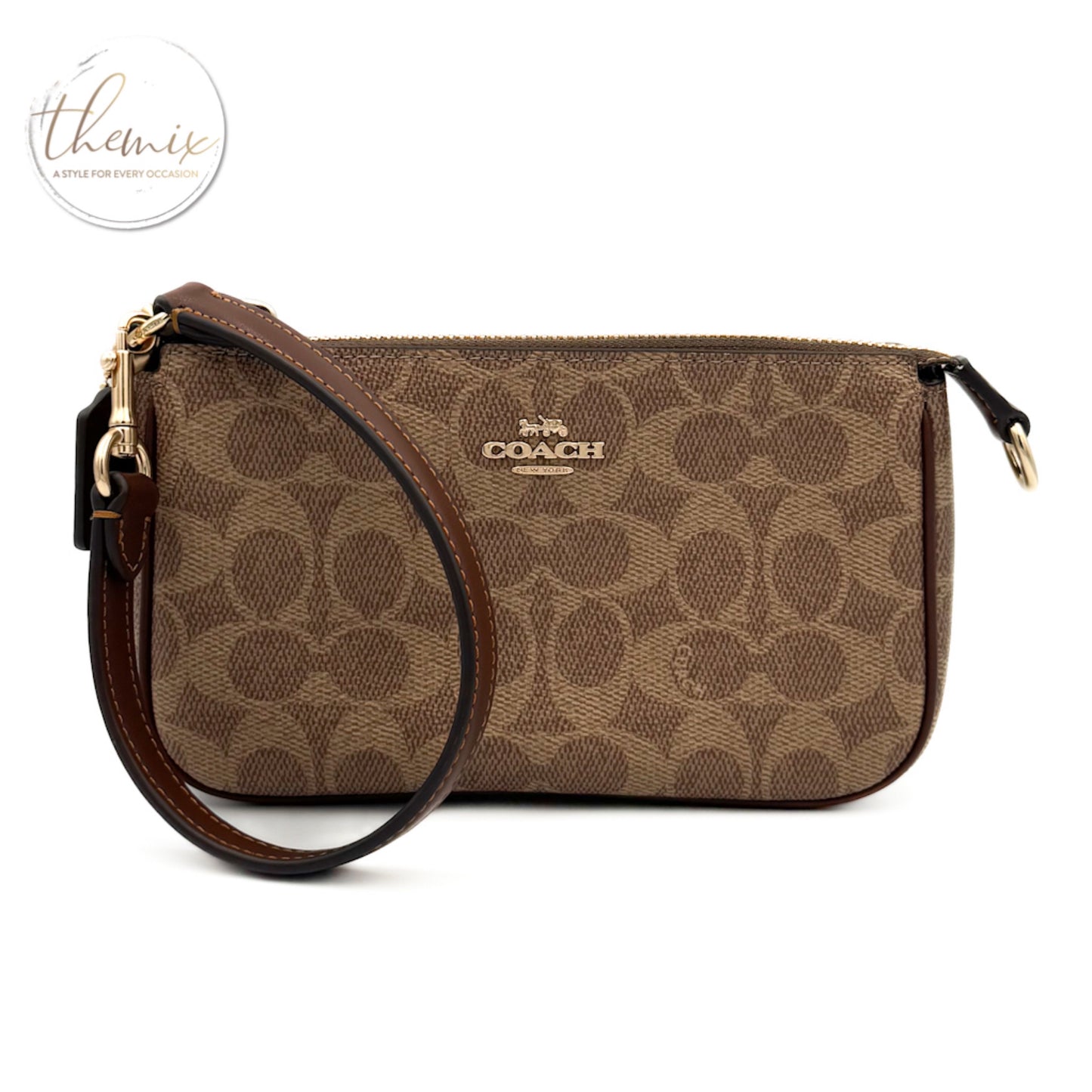 Coach Nolita Signature Canvas Wristlet