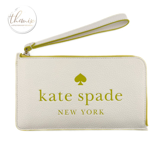Kate Spade Embossed Logo Medium Zip Wristlet