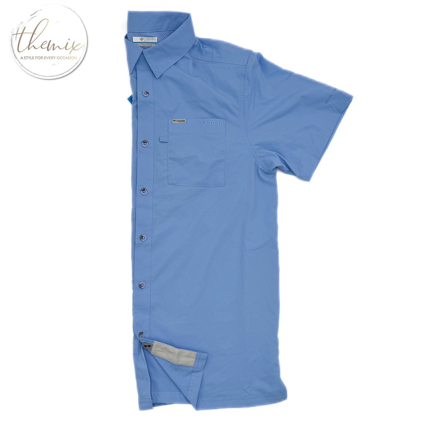 Columbia Male Bluefin Winds Camp SS Shirt
