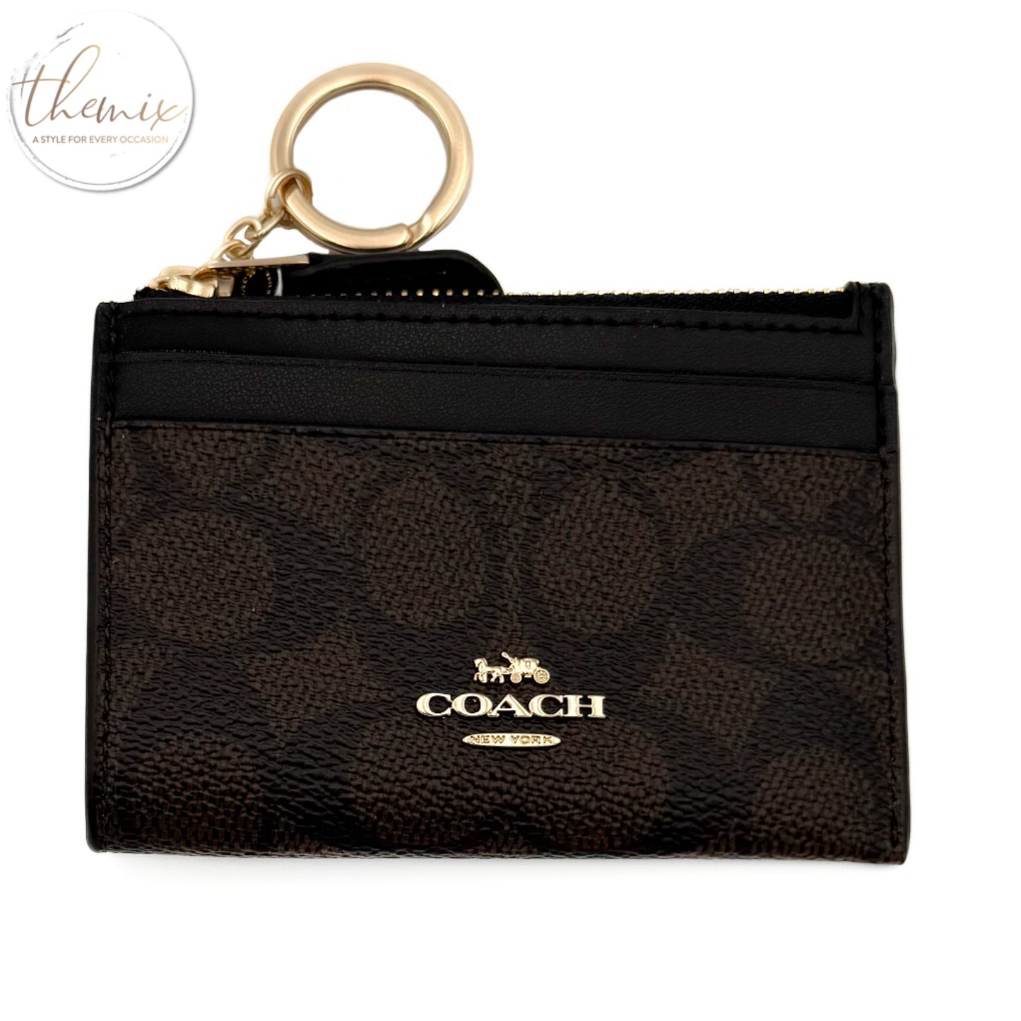 COACH Mini ID Sky Coin Purse