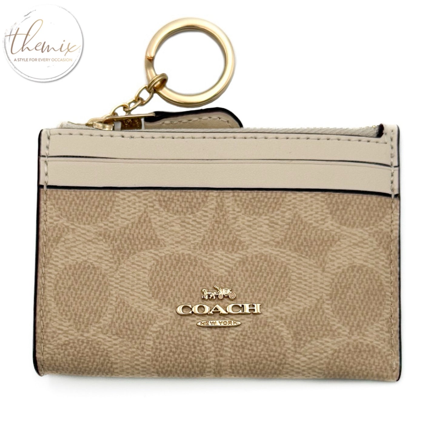 COACH Mini ID Sky Coin Purse