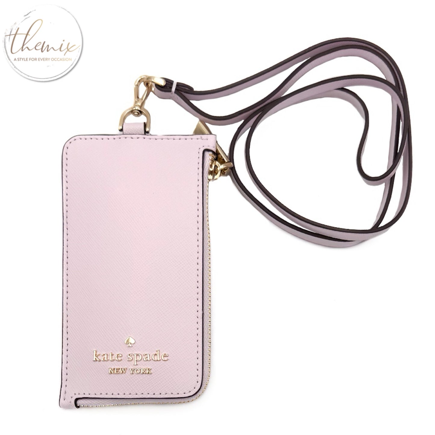 Kate Spade Madison Leather Card Case Lanyard