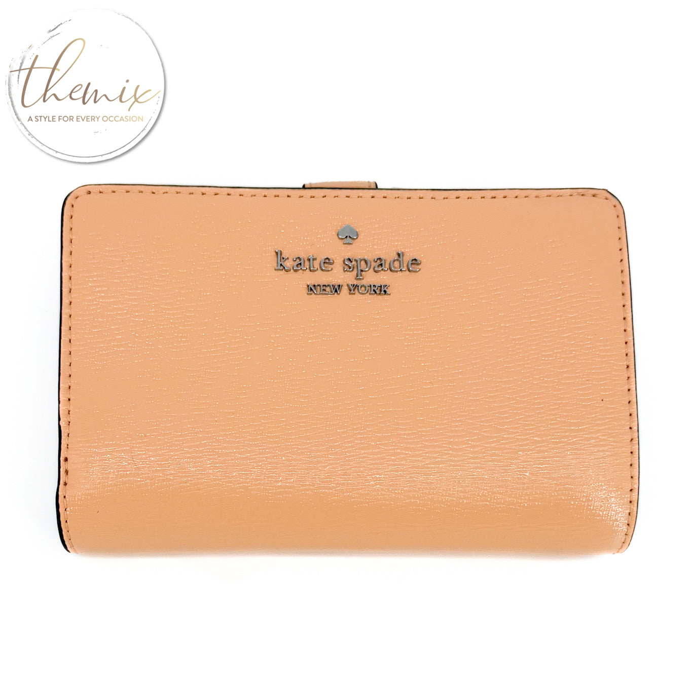 Kate Spade Textured Patent Medium Bifold Wallet