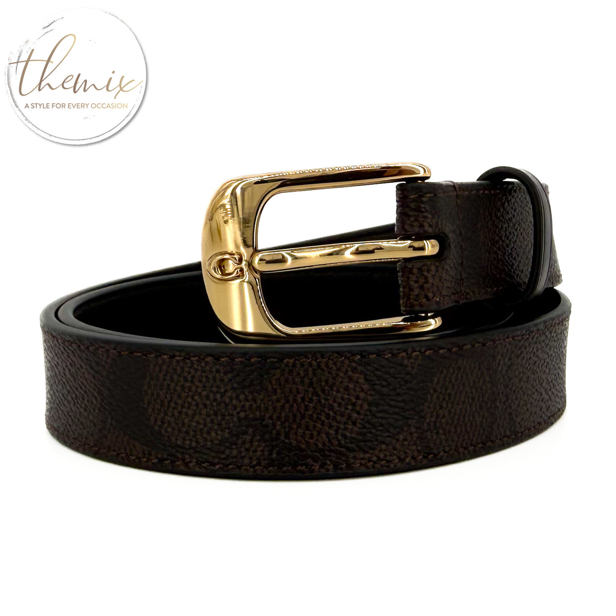 COACH C Harness Buckle Female Belt, 25Mm