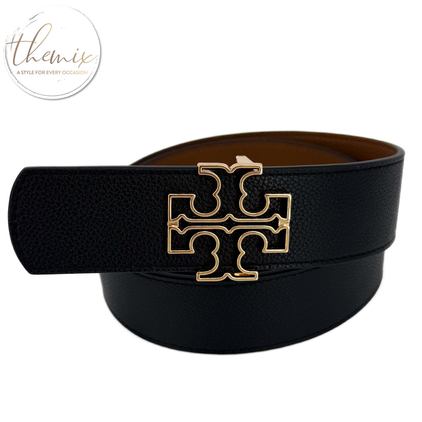 Tory Burch 1.5” Britten Reversible Female Belt