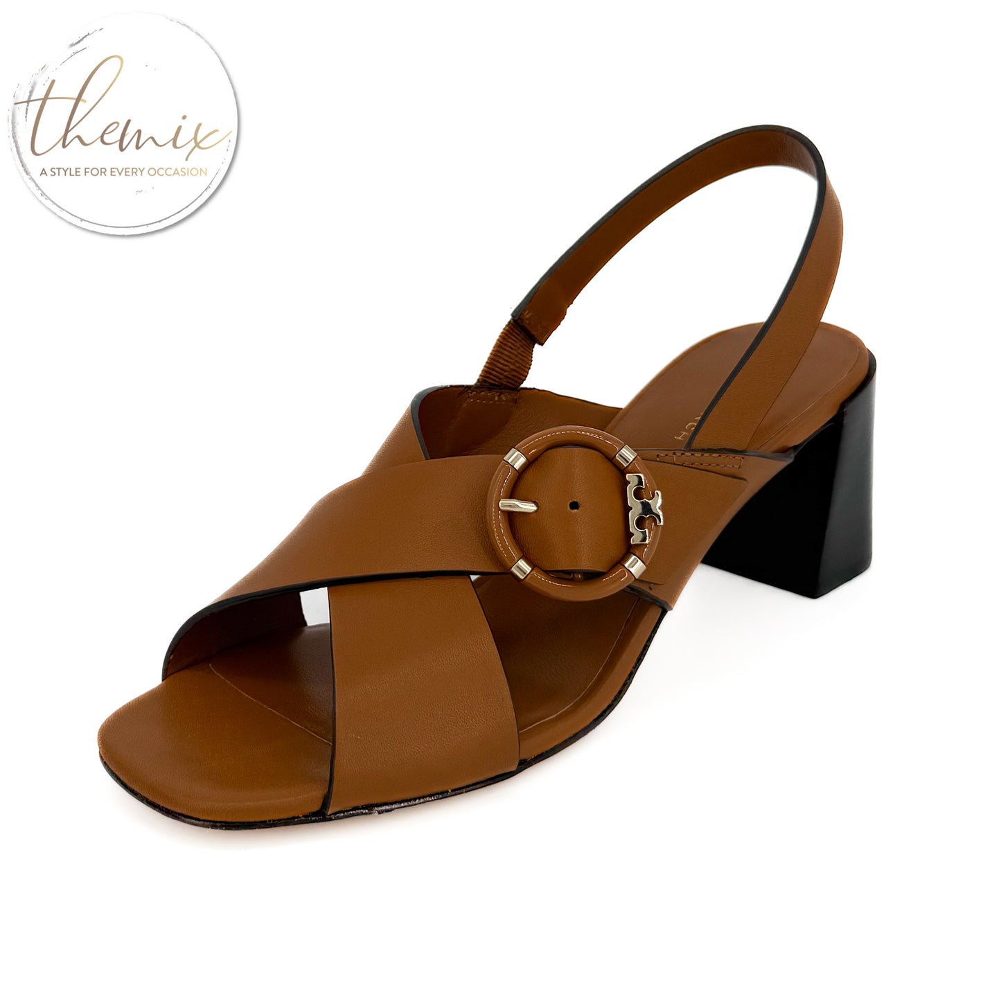 Tory Burch Multi Logo Heel Sandal