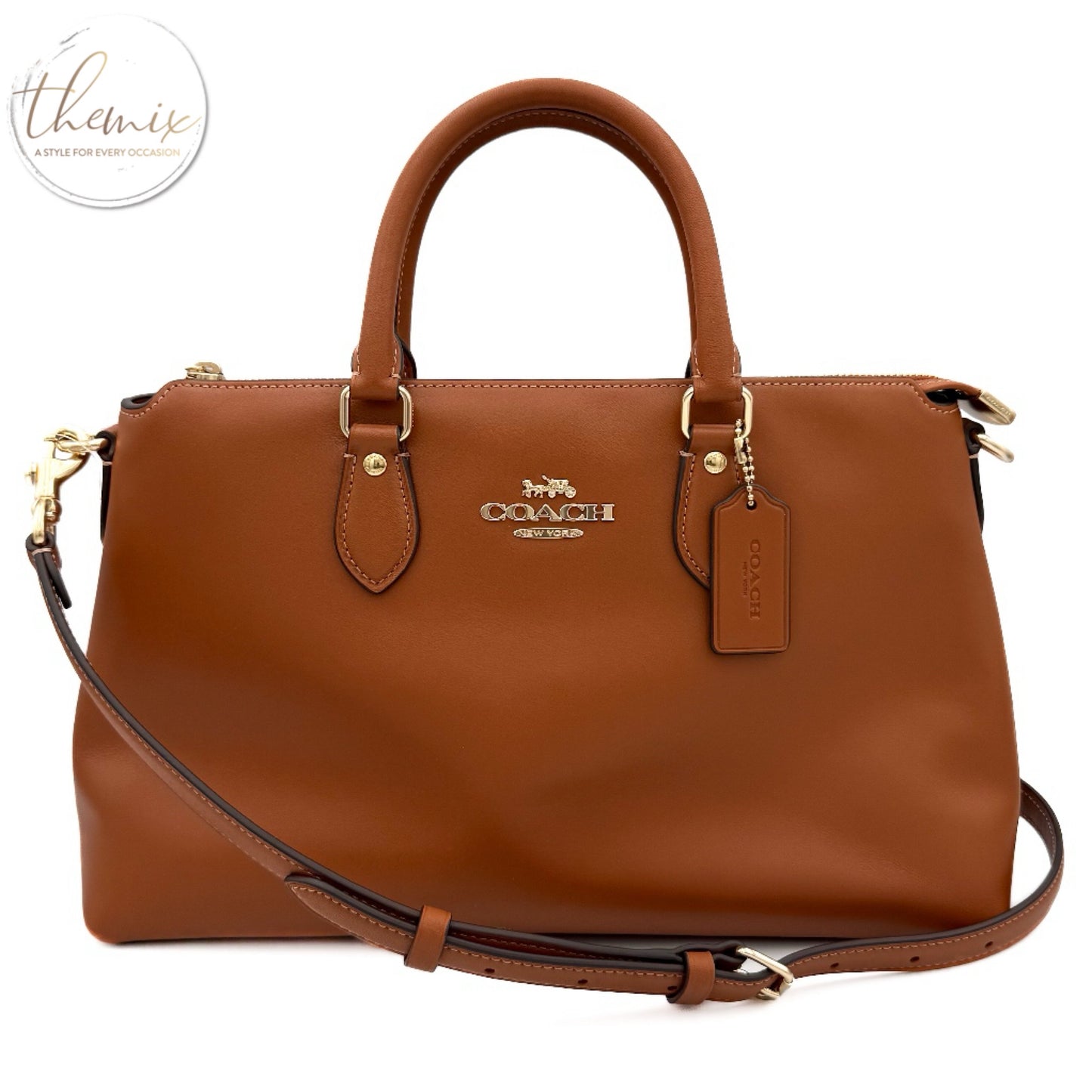 COACH Smooth Grain Georgia Satchel