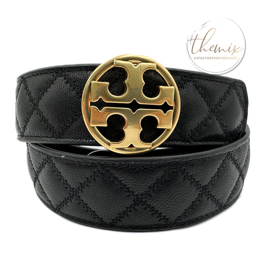Tory Burch Willa Quilted Belt 1 1/2 inch