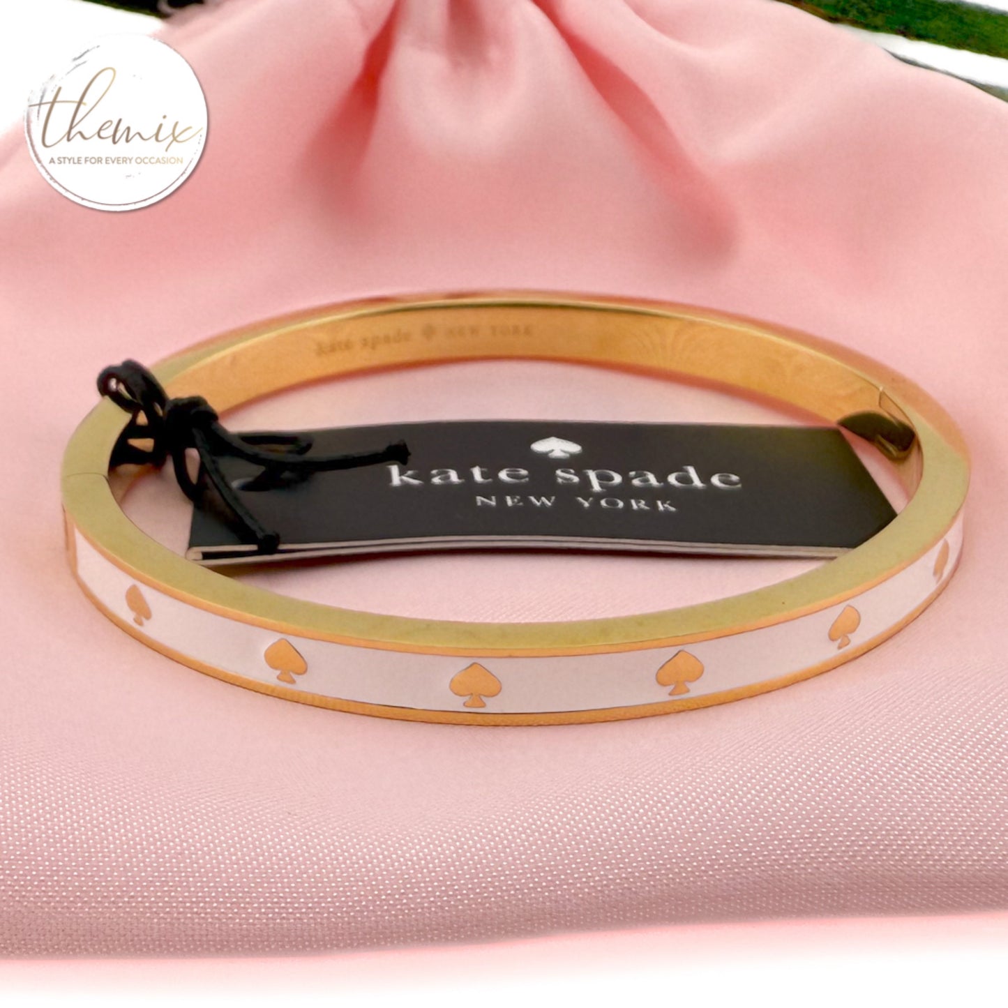 Kate Spade Spot The Spade Enamel Hinge Bangle