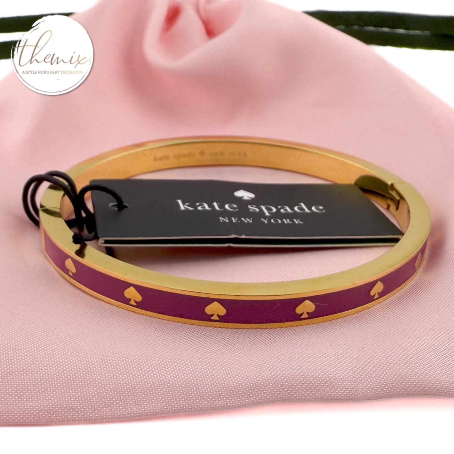 Kate Spade Spot The Spade Enamel Hinge Bangle