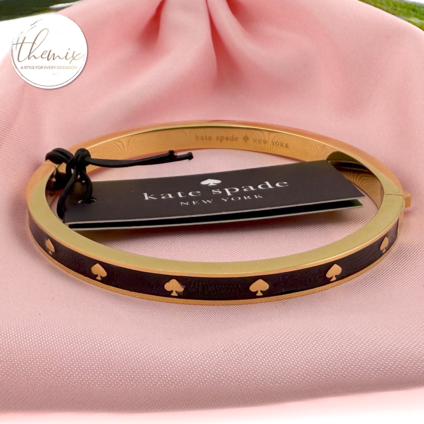 Kate Spade Spot The Spade Enamel Hinge Bangle