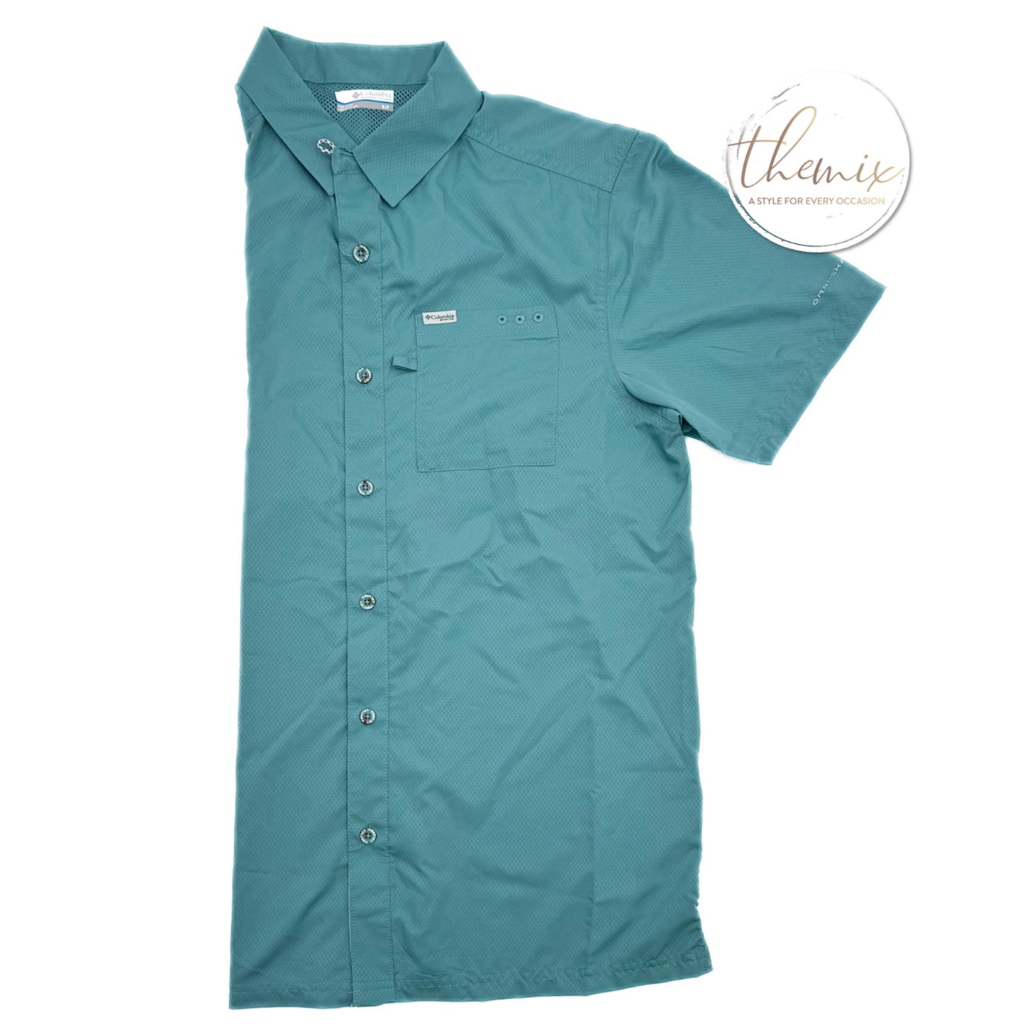 Columbia Male Bluefin Winds Camp SS Shirt