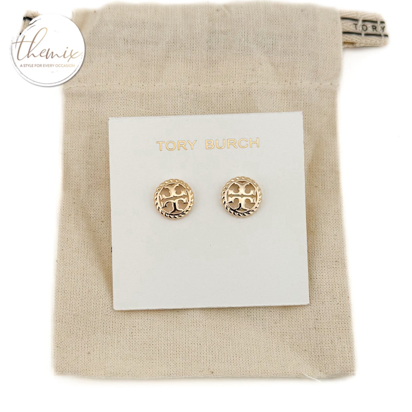 Tory Burch Rope Logo Stud