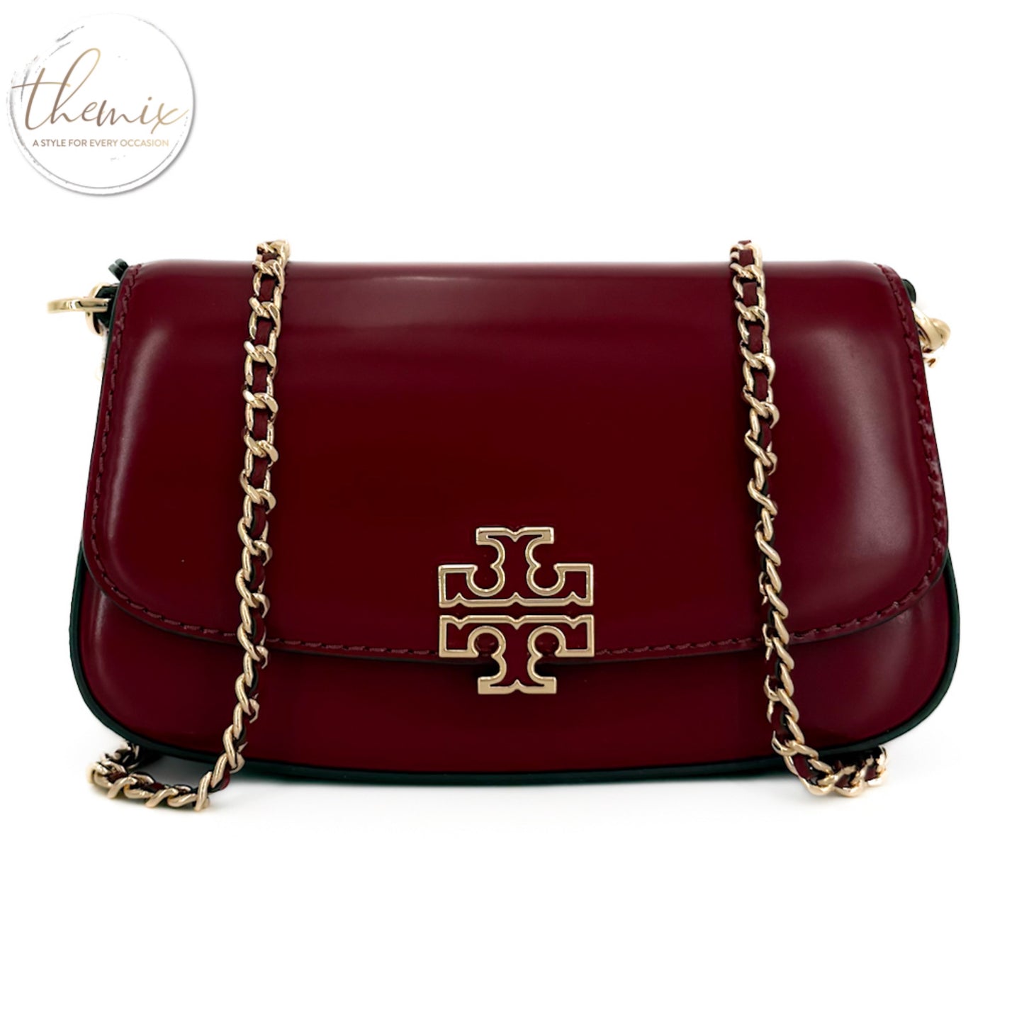 Tory Burch Britten Smooth Convertible Crossbody
