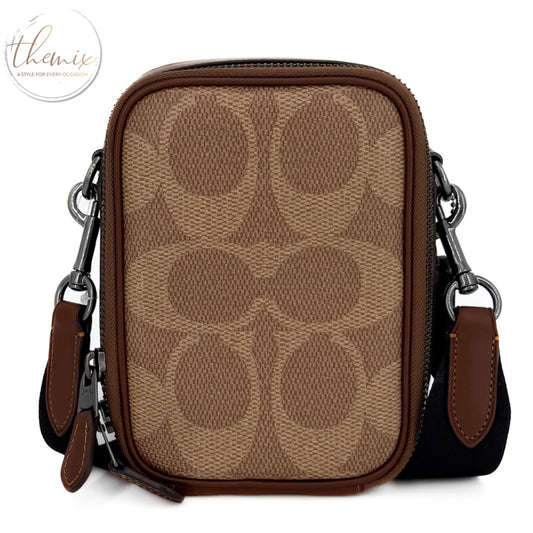 COACH Stanton Signature Logo Male Crossbody