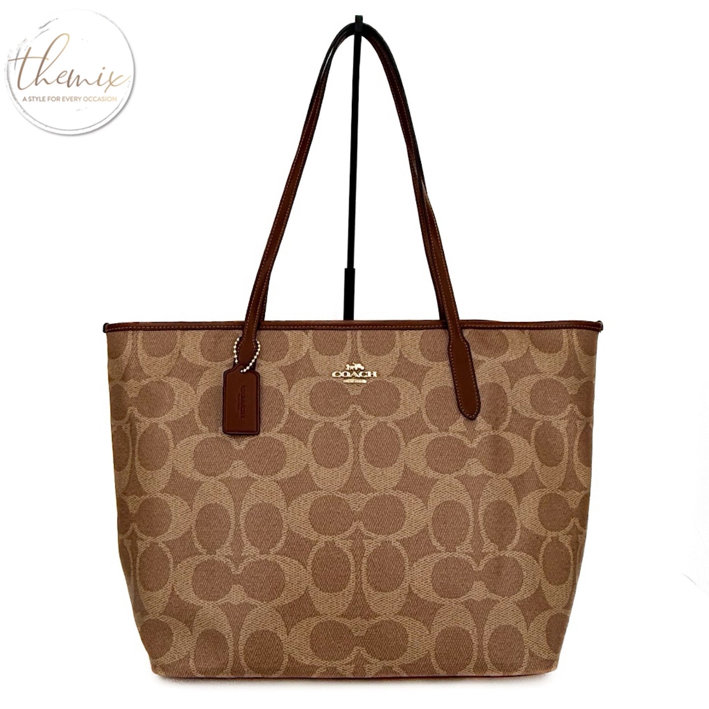 COACH Large City Tote in Maxi Signature Canvas