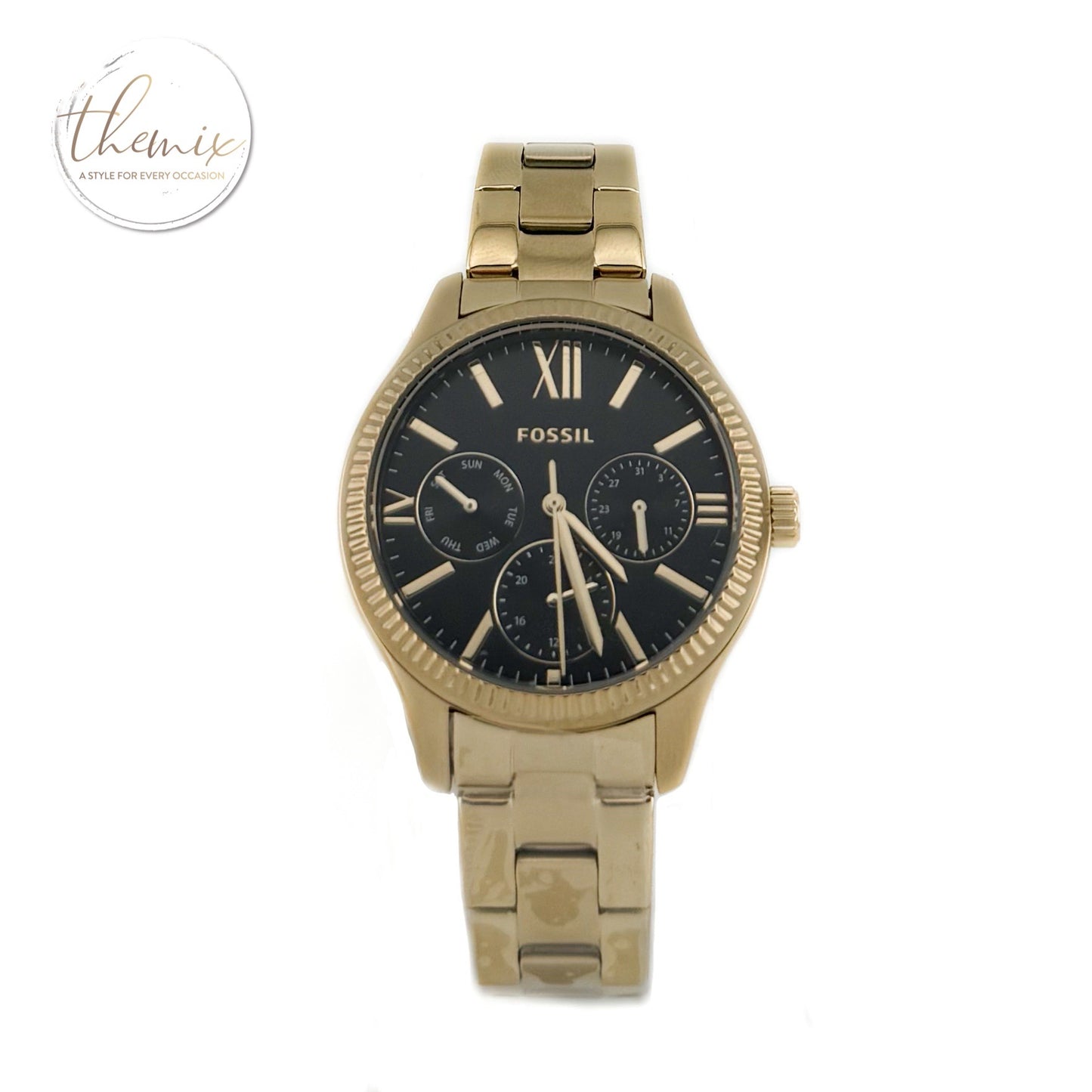 Fossil Female Gold Watch BQ3757