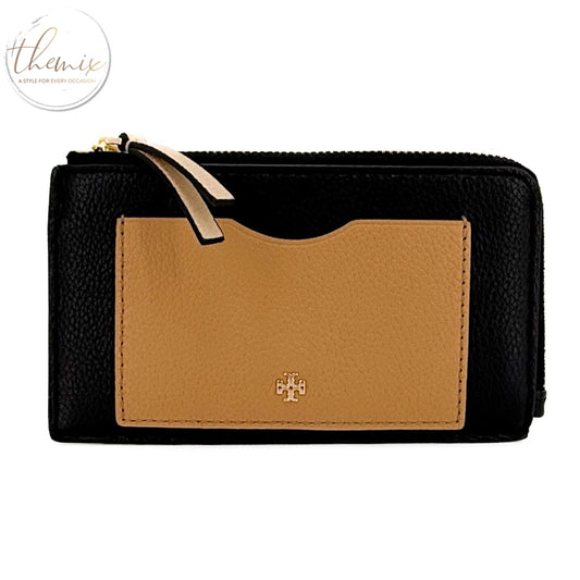 Tory Burch Color-Block Zip Card Case