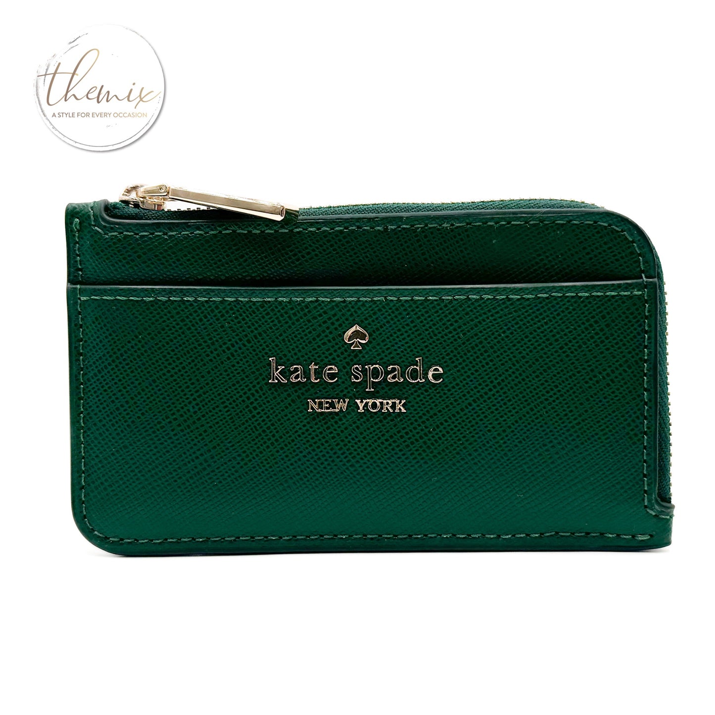 Kate Spade Madison Saffiano Leather Zip Card Case