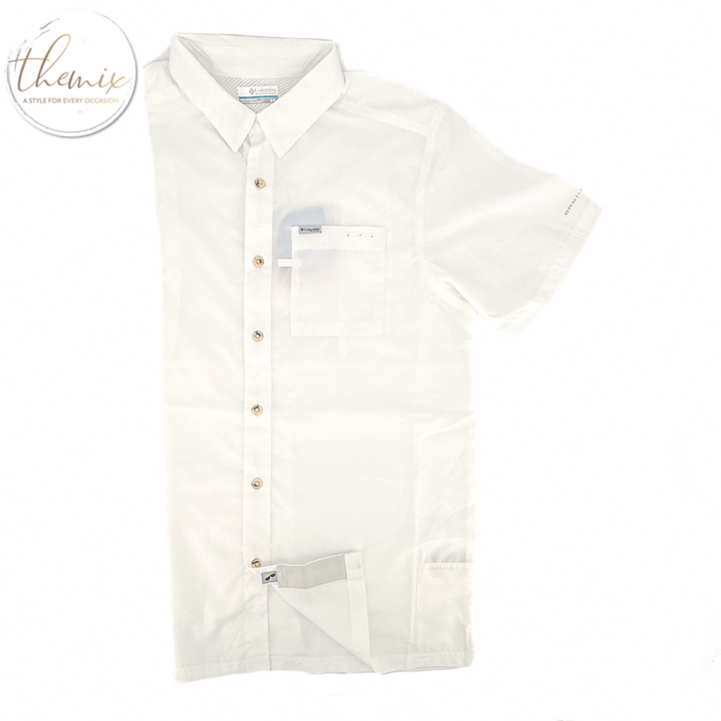 Columbia Male Bluefin Winds Camp SS Shirt