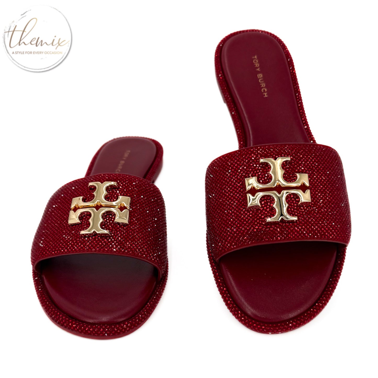 Tory Burch Everly Slide Royal Suede