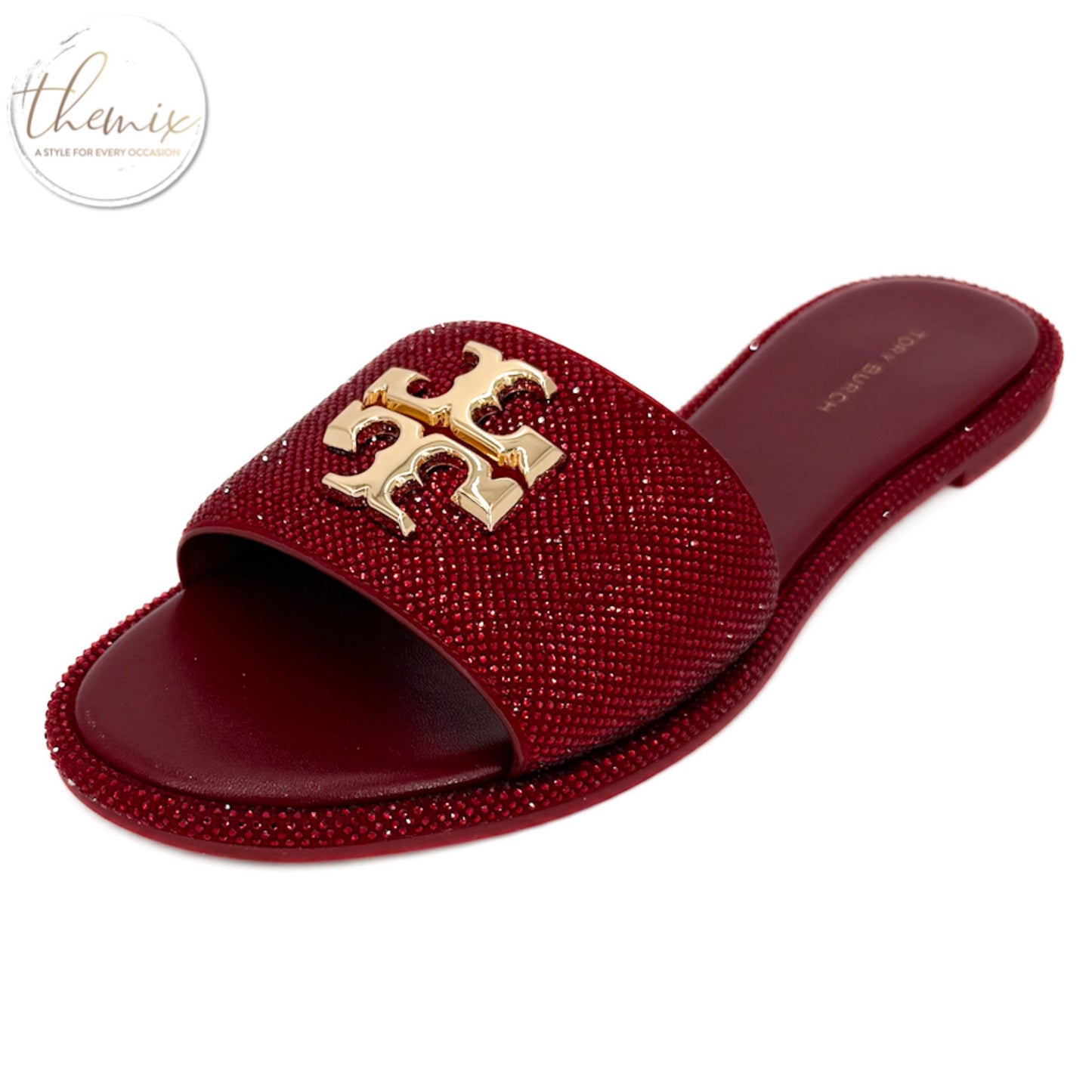 Tory Burch Everly Slide Royal Suede