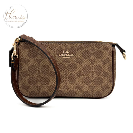Coach Nolita Signature Canvas Wristlet