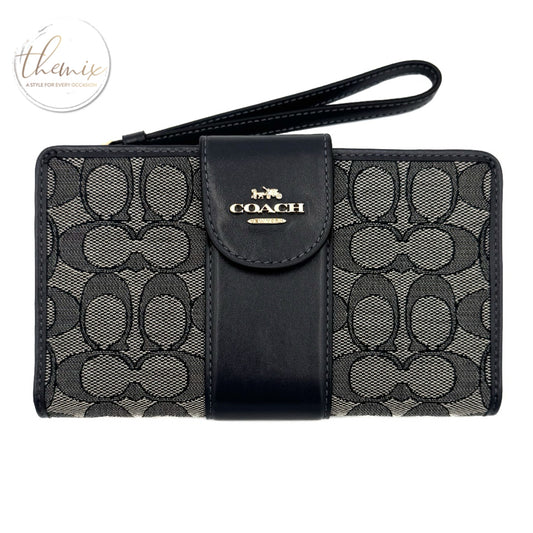 COACH Phone Signature Wallet Jacquard