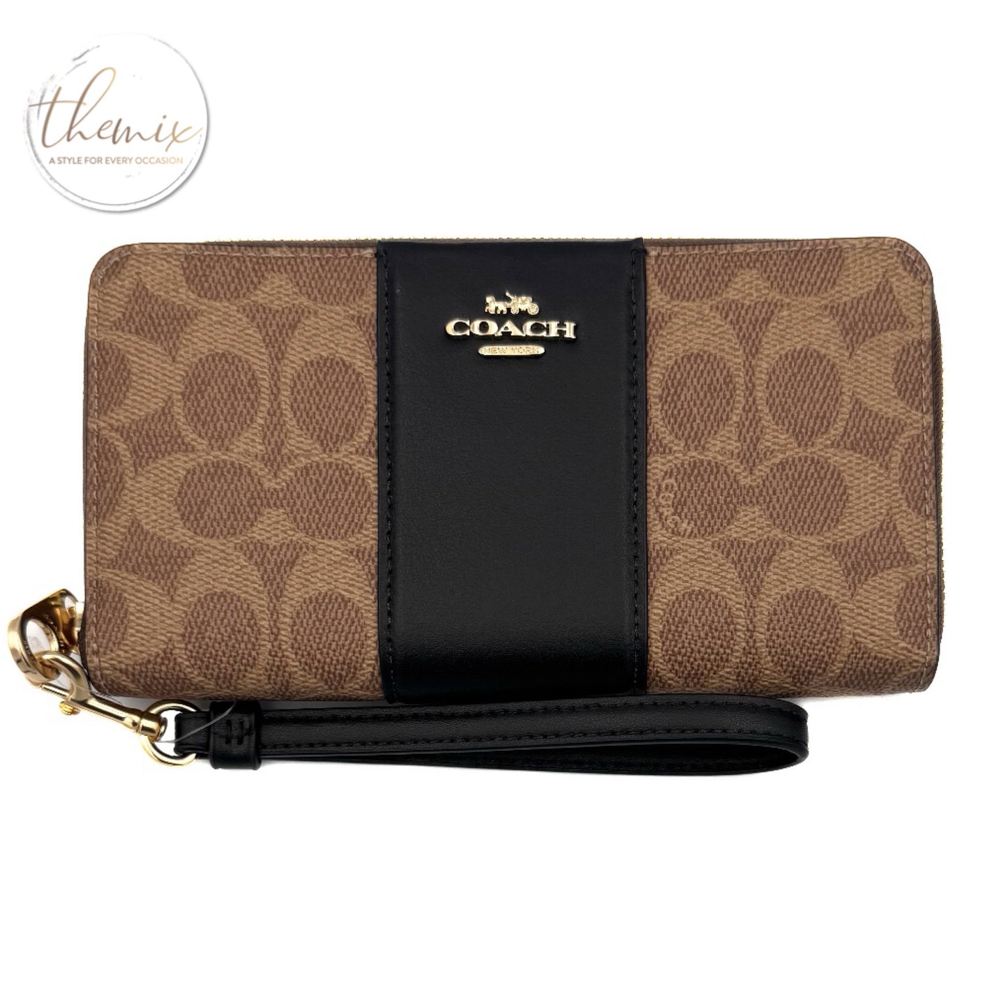 COACH Long Zip Around Wallet In Signature