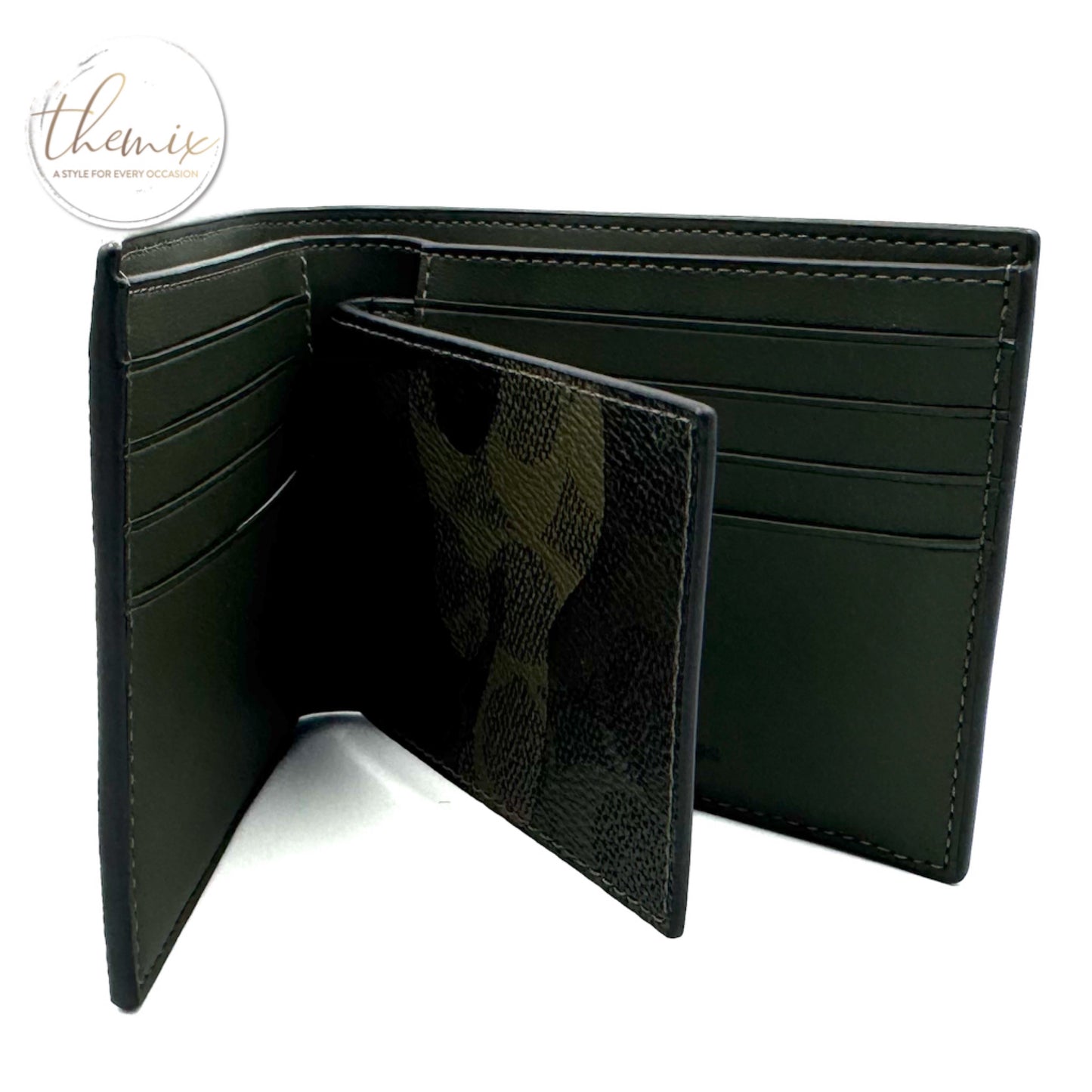 COACH Male 3 in 1 Signature Camo Wallet