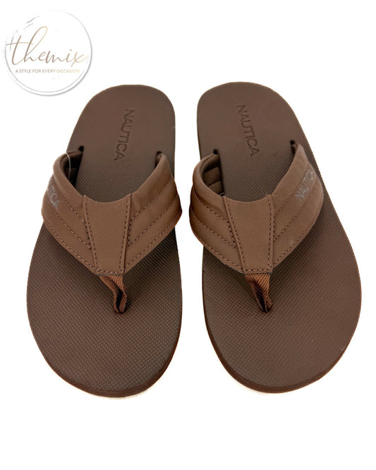 Nautica Tapped Men’s Logo Flip Flops