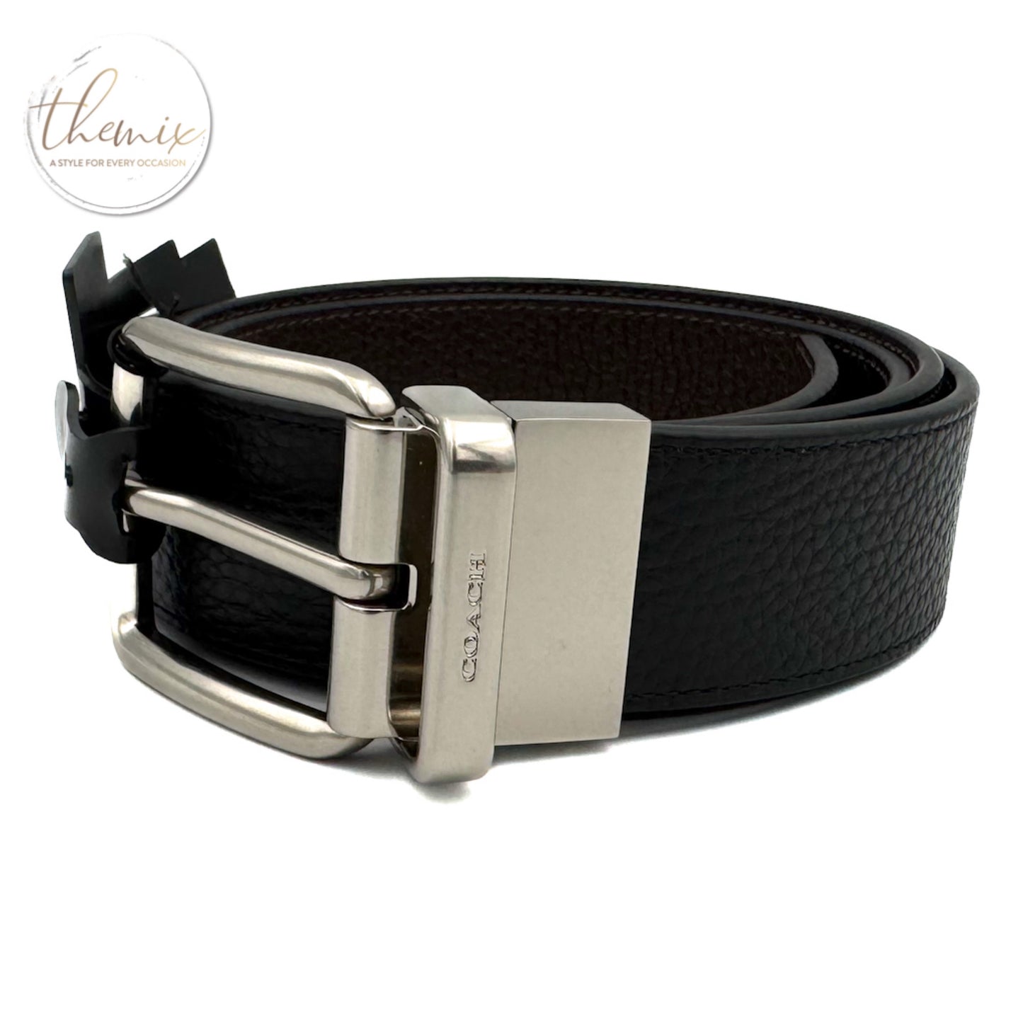 COACH Male Harness Buckle Cut To Size Reversible Belt