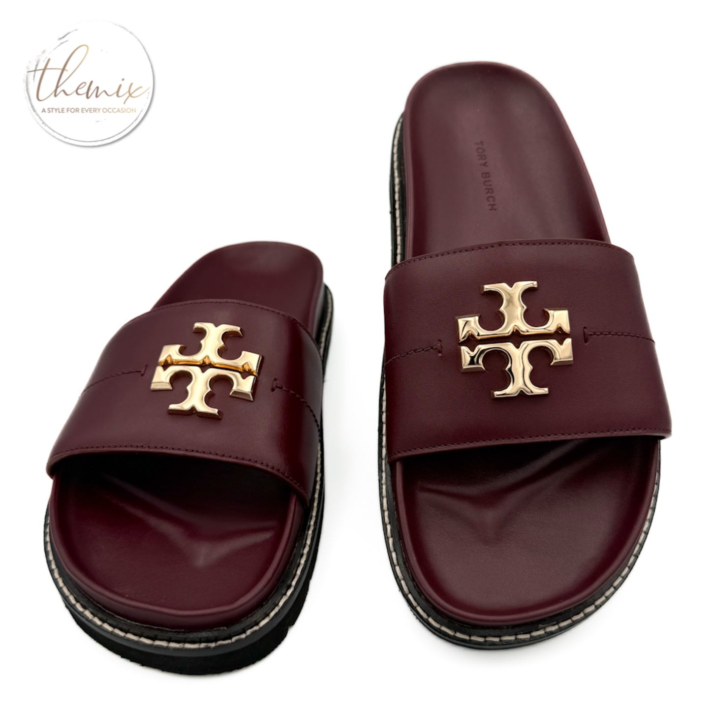 Tory Burch Everly Anatomic Lug Paris Slide