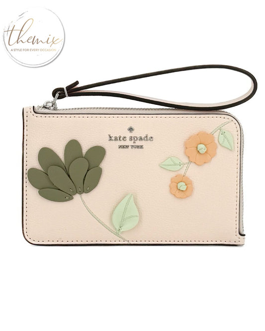 Kate Spade Lucy Floral Applique Small Wristlet