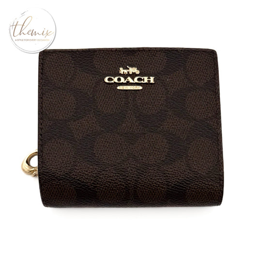 COACH Snap Wallet In Signature Canvas