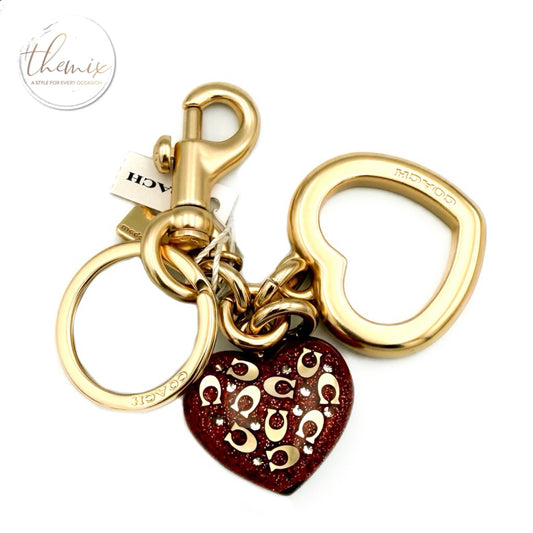 COACH Heart Bag Charm