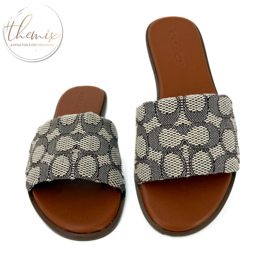 COACH Holly Signature Textile Jacquard Sandals