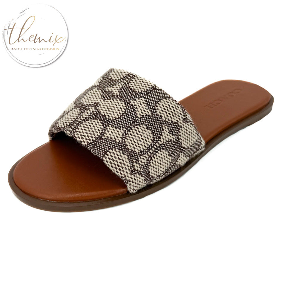 COACH Holly Signature Textile Jacquard Sandals