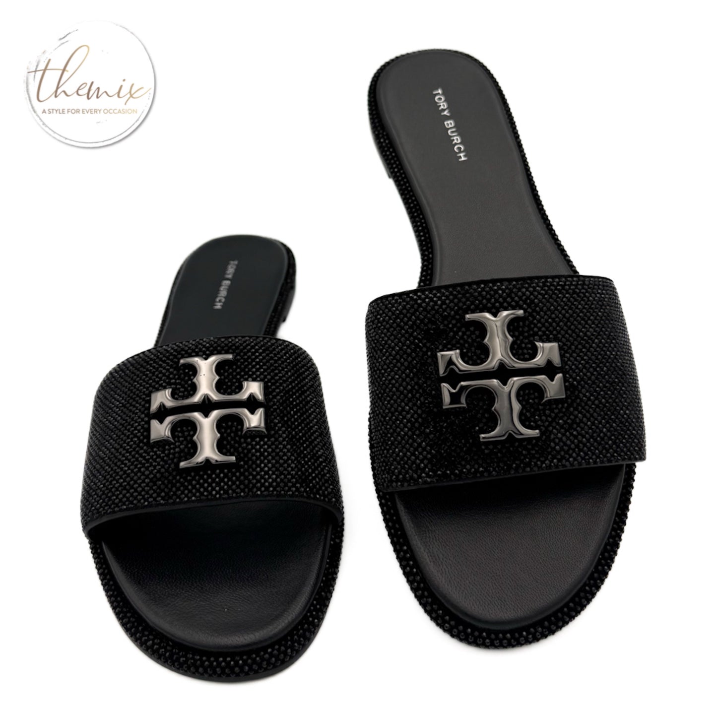 Tory Burch Everly Slide Royal Suede