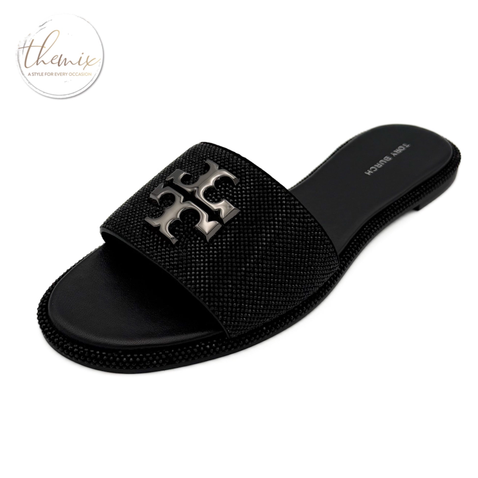 Tory Burch Everly Slide Royal Suede – The Mix Belize