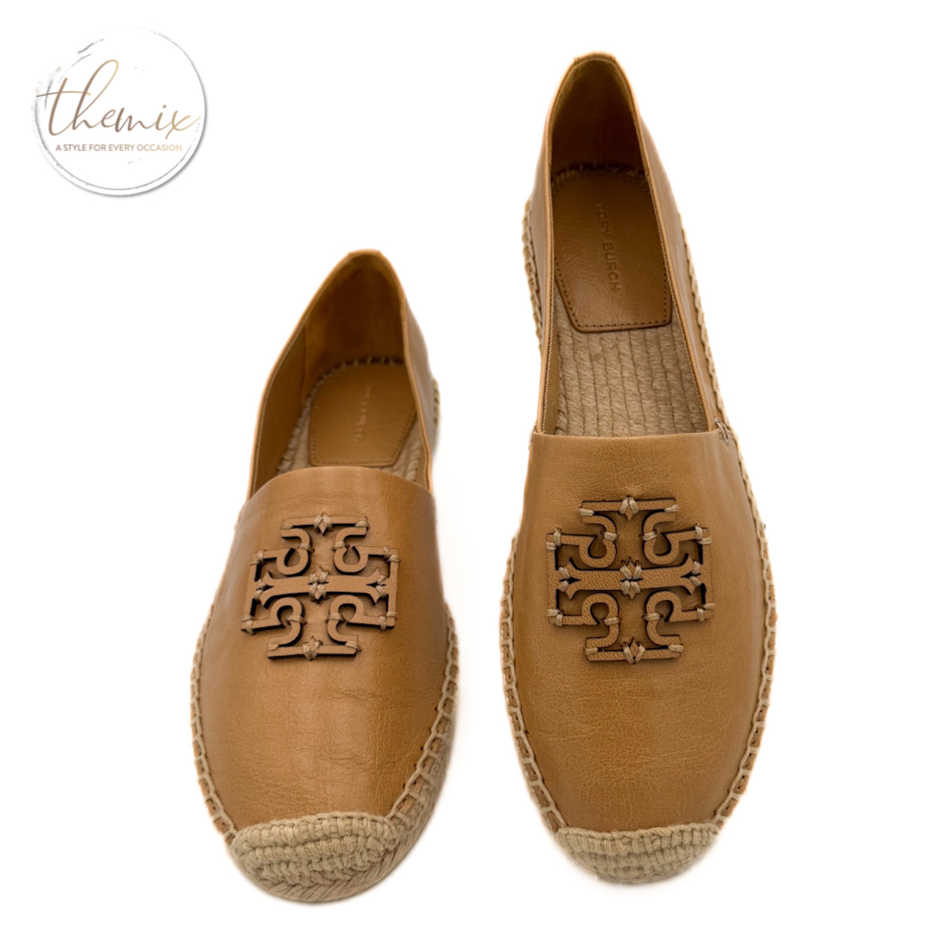 25年★Tory Burch Cut-Out Logo Leather Espadrille Tory Burch Cut-Out Logo Leather Espadrille – The Mix Belize