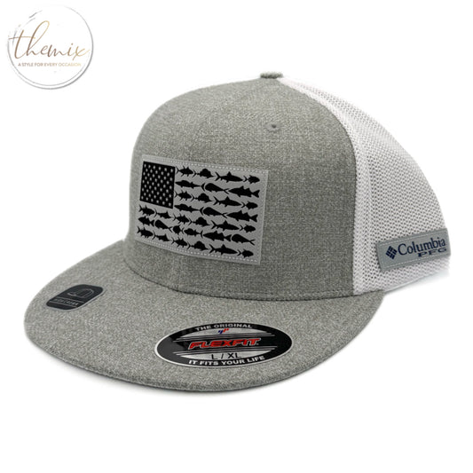 Columbia Unisex PFG Mesh Flat Brim Ball Cap