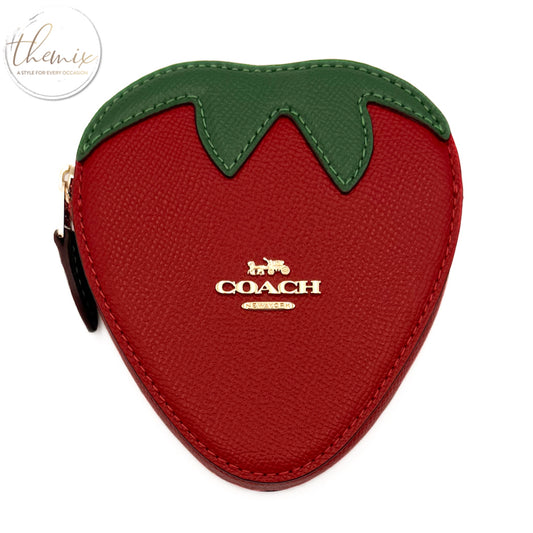 COACH Strawberry Coin Case