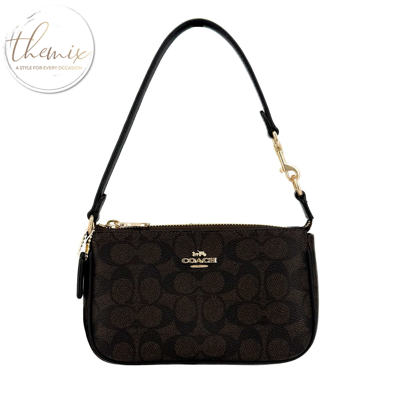 Coach Nolita Signature Canvas Wristlet